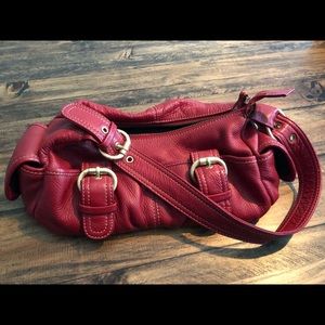 Celsius Red Leather Purse